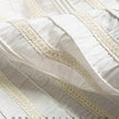 Novelty Ribbon Silk Yarn Dyed Shantung Doupioni Fabric JB261 color 101 Light Ivory by JB Silks